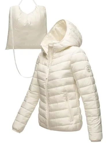 MARIKOO Jacken MARIKOO Damen leichte Übergangsjacke Kurze Steppjacke mit innen eingenähter Tragetasche zum einfachen Verstauen und praktischem Umhängen der Jacke Pack Mich EIN S-3XL