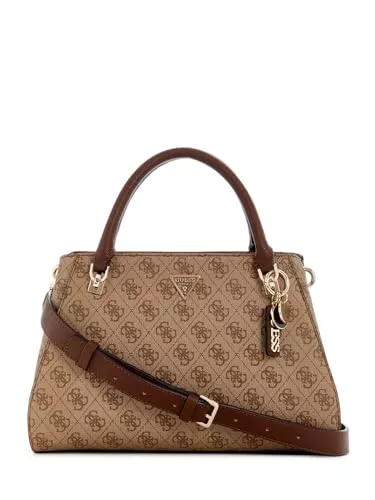GUESS Taschen & Rucksäcke GUESS Noelle II Luxury Satchel Latte Logo/Brown