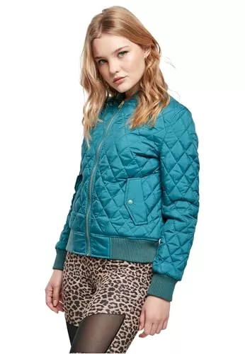 Urban Classics Jacken Urban Classics Damen Ladies Diamond Quilt Nylon Jacket