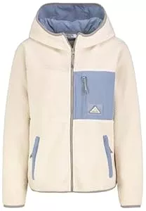 Sublevel Jacken Sublevel Damen Teddy Fleece Jacke, Kuschelig Warm, Sherpa, Herbst Winter Outdoor, mit Reißverschluss und Kapuze, Standardlänge