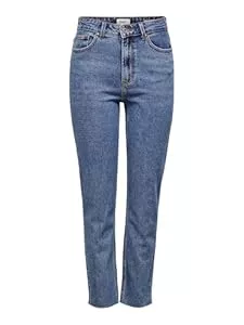 ONLY Jeans ONLY Female Straight-Fit Jeans ONLEMILY Hohe Taille Gerade geschnitten Jeans
