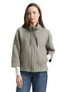 TOM TAILOR  Tom Tailor Damen Boxy Fit Scuba Sweatjacke