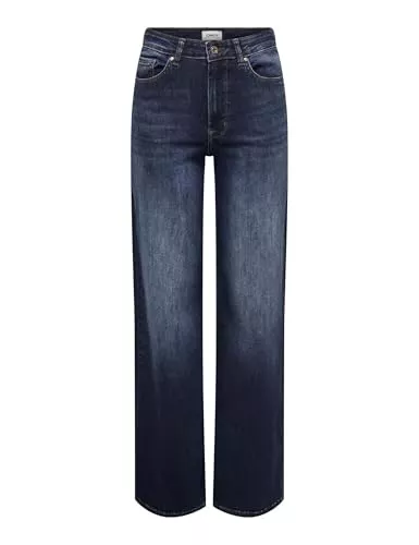 ONLY Jeans ONLY Female Jeans mit weitem Bein ONLMADISON Hohe Taille Weiter Beinschnitt Jeans