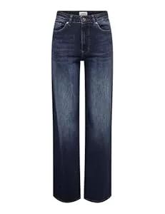 ONLY Jeans ONLY Female Jeans mit weitem Bein ONLMADISON Hohe Taille Weiter Beinschnitt Jeans