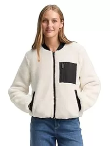 TOM TAILOR Denim Jacken TOM TAILOR Denim Damen 1048281 Teddy-Jacke mit Bomberkragen