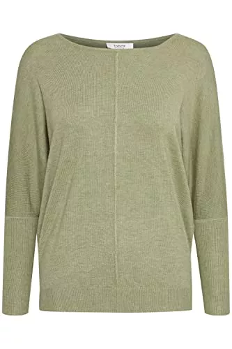 b.young Pullover & Strickmode b.young BYPIMBA BAT Jumper Damen Strickpullover Feinstrick Pullover mit U-Boot-Ausschnitt und Fledermausärmel