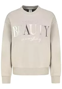 Sublevel Pullover & Strickmode Sublevel Damen Hoody Kuscheliger Kapuzenpullover Weich Hoodie mit Kapuze Sweatshirt gestickter Slogan XS-XXL