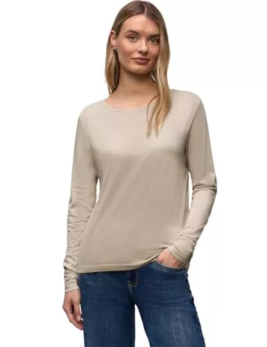 Street One Langarmshirts Street One Damen Basic Rundhalsshirt