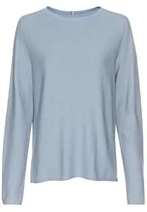 camel active Pullover & Strickmode camel active Damen Rundhals Sweatshirt aus Reiner Baumwolle