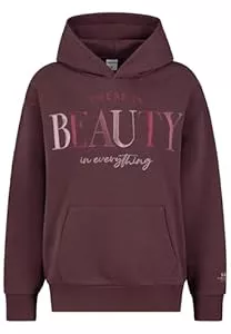 Sublevel Kapuzenpullover Sublevel Damen Hoody Kuscheliger Kapuzenpullover Weich Hoodie mit Kapuze Sweatshirt gestickter Slogan XS-XXL
