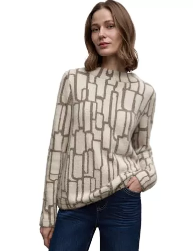 Street One Pullover & Strickmode Damen Gemustertes Shirt