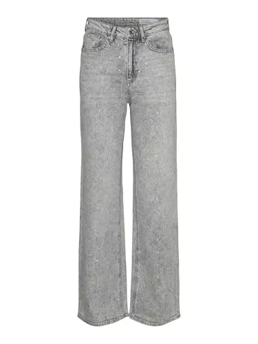 VERO MODA Jeans Vero Moda Female Weit geschnitten VMTESSA Hohe Taille Weiter Beinschnitt Jeans