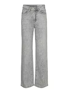 VERO MODA Jeans Vero Moda Female Weit geschnitten VMTESSA Hohe Taille Weiter Beinschnitt Jeans