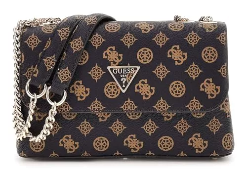 GUESS Taschen & Rucksäcke GUESS Eco Erica Convertible Crossbody Flap Mocha Logo