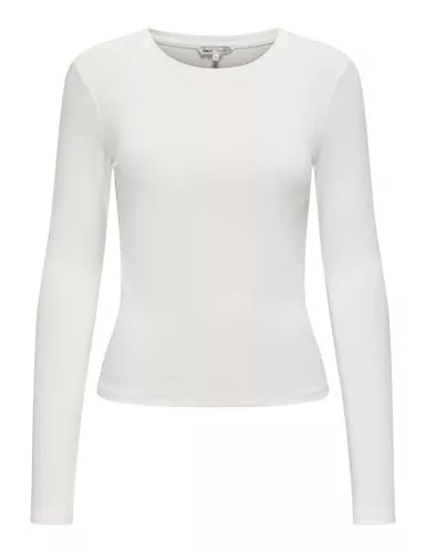ONLY Langarmshirts ONLY Damen Onlriley O-Neck L/S Top JRS Top (1er Pack)