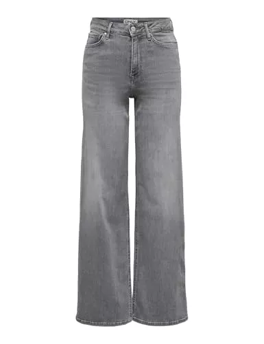 ONLY Jeans ONLY Female Jeans mit weitem Bein ONLMADISON Hohe Taille Weiter Beinschnitt Jeans