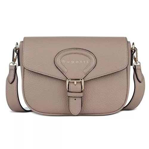 bugatti Taschen & Rucksäcke bugatti Elina Damen-Schultertasche aus Kunstleder, Handtasche in S oder M für Frauen