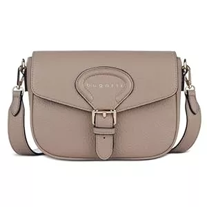 bugatti Taschen & Rucksäcke bugatti Elina Damen-Schultertasche aus Kunstleder, Handtasche in S oder M für Frauen