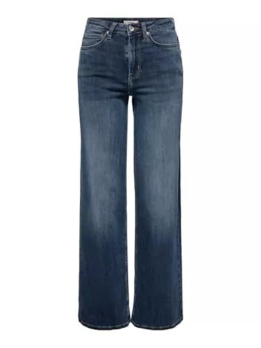 ONLY Jeans ONLY Female Jeans mit weitem Bein ONLMADISON Hohe Taille Weiter Beinschnitt Jeans