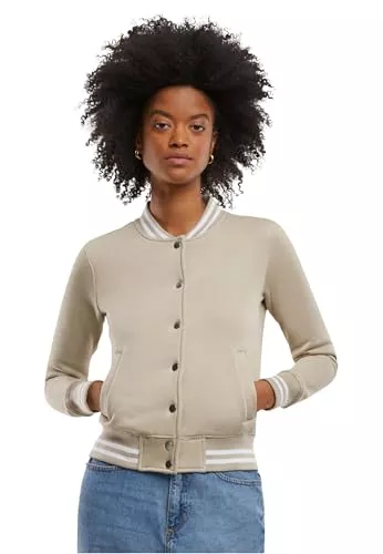 Urban Classics Jacken Urban Classics Ladies College Sweat Jacket, Damen Jacke, erhältlich in vielen verschiedenen Farben, Größen XS bis 5XL