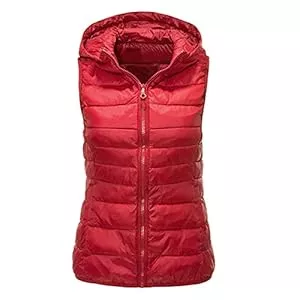 HHMY Westen HHMY Steppweste Damen - Leichte Puffer Weste Jacke Einfarbige Gesteppt Weste Bodywarmer Frühjahr Herbst Winter Übergangsweste Outdoor Winterweste Gilet Jacke Kapuzen Ärmellose