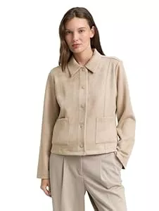 TOM TAILOR Jacken Tom Tailor Damen 1047596 Regular Fit Jacke in Wildleder-Optik