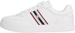 Tommy Hilfiger Sneaker & Sportschuhe Tommy Hilfiger Damen Cupsole Sneaker Webbing aus Leder
