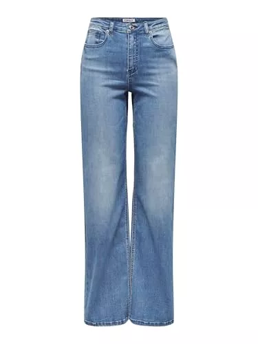 ONLY Jeans ONLY Female Jeans mit weitem Bein ONLJUICY-WAUW Hohe Taille Weiter Beinschnitt Jeans