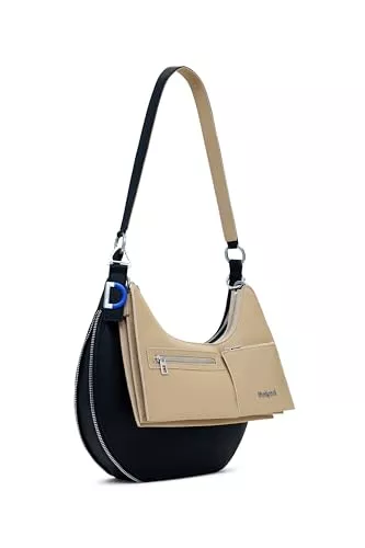 Desigual Taschen & Rucksäcke Desigual Schultertasche Umhängetasche Delta Lyra Shoulder Bag Black schwarz
