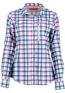 TOM COLLINS  TOM COLLINS Damen Bluse Langarm Freizeitbluse mit Haifischkragen Snuko