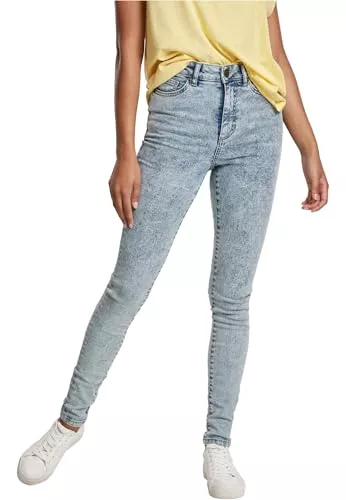 Urban Classics Jeans Urban Classics Damen Ladies High Waist Skinny Jeans