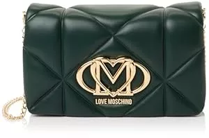 Love Moschino Taschen & Rucksäcke Love Moschino Tasche aus Polyurethan-Kunststoff, gepolstert, grün, grün, Einheitsgröße