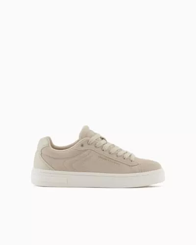Armani Exchange Sneaker & Sportschuhe Armani Exchange Damen London, Leather, Gold Logo Sneaker