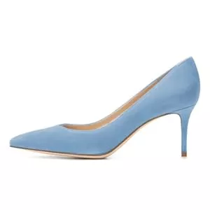 EDEFS High Heels EDEFS Spitzenzehen Slip On Pumps 6cm Kittenabsatz &amp; Lackleder Elegante Berufs &amp; Brautschuhe für Bürofeiern