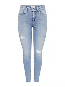 ONLY Jeans ONLY Female Skinny Jeans ONLBLUSH Mittlere Taille Skinny Fit Knöchellang Jeans