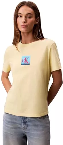 Calvin Klein T-Shirts Calvin Klein Damen Ss Classic Boxed Monogram Tee Lv047d874g Graphic Tees