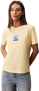Calvin Klein  Calvin Klein Damen Ss Classic Boxed Monogram Tee Lv047d874g Graphic Tees