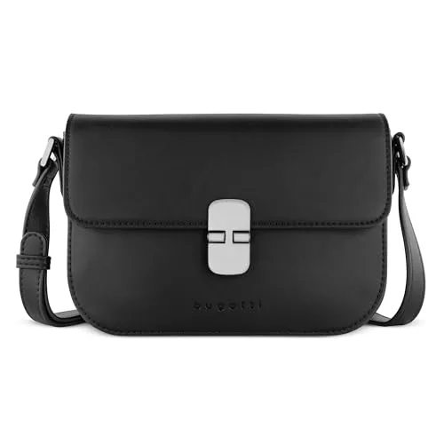 bugatti Taschen & Rucksäcke bugatti Nela Damen-Schultertasche zum Umhängen, kleine Box-Bag aus Kunstleder