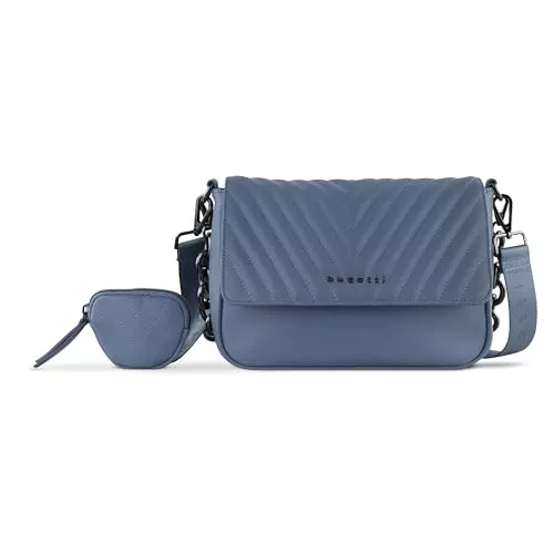 bugatti Taschen & Rucksäcke bugatti Sira Schultertasche für Damen - edle Umhängetasche mit Kette