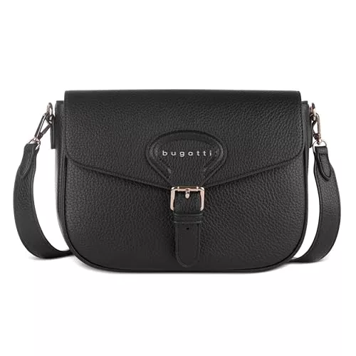 bugatti Taschen & Rucksäcke bugatti Elina Damen-Schultertasche aus Kunstleder, Handtasche in S oder M für Frauen