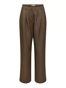 ONLY Hosen ONLY Damen Onlhattie Hw Pleat Mel STR Pant TLR Only Female Hose Onlhattie Gerade Geschnitten, Verjüngt Hose