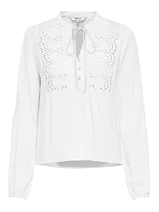 ONLY  ONLY Damen Onllennyo Ls Embroid V-Neck Top Noos WVN