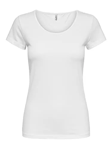 ONLY T-Shirts ONLY Damen Onllive Love S/S O-Neck Top JRS Blouse (1er Pack)