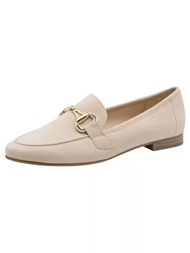 MARCO TOZZI Flache Schuhe MARCO TOZZI Damen Slipper weiches Feel Me Fußbett Leder weiches Innenfutter Modern