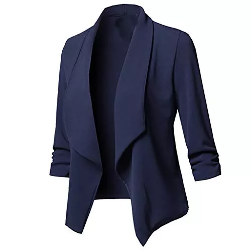 Generic Blazer Kostüme &amp; Blazer Für Damen, Jackett Casual Sweatblazer Damen Frühling, Open Front Einfarbig Slim Fit Blaser Jacke Damenblazer Frühjahr Bequem Moderne Trachtenjacke Damen Blazer Frühjahr