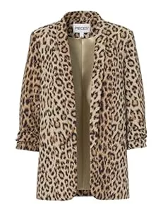 PIECES Blazer Pieces Damen Pcbosella 3/4 Printed Blazer Noos Blazer (1er Pack)