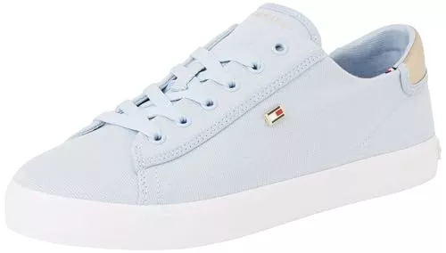 Tommy Hilfiger Sneaker & Sportschuhe Tommy Hilfiger Damen Vulcanized Sneaker Canvas Lace Up Elegant