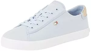 Tommy Hilfiger Sneaker & Sportschuhe Tommy Hilfiger Damen Vulcanized Sneaker Canvas Lace Up Elegant