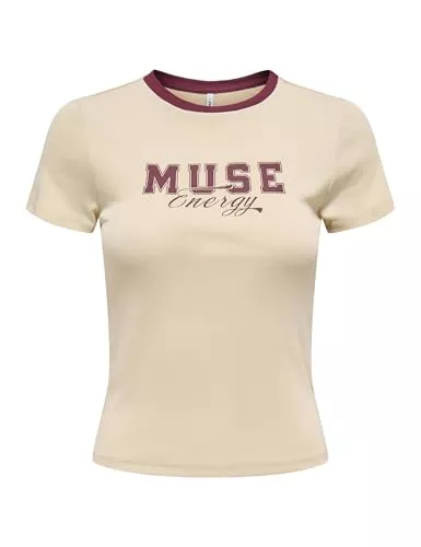 ONLY T-Shirts ONLY Damen Onlbina Life S/S Short Print Top Box JRS