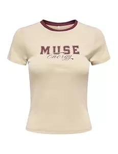 ONLY T-Shirts ONLY Damen Onlbina Life S/S Short Print Top Box JRS